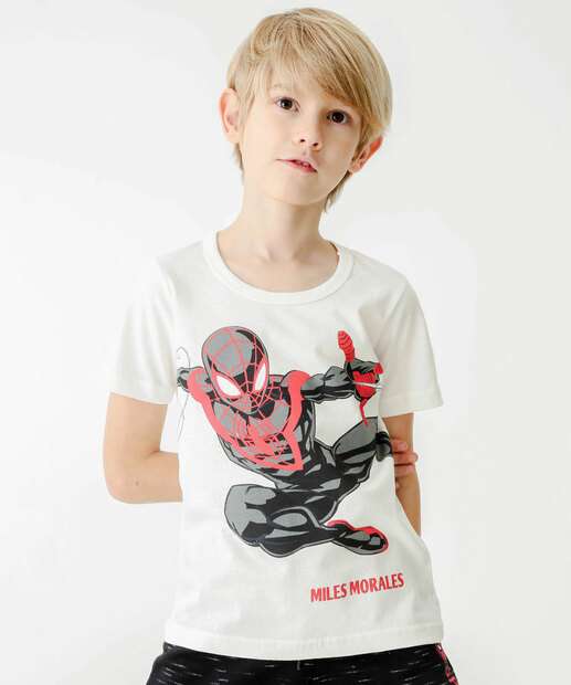 Camiseta Infantil Homem Aranha Marvel Tam 4 a 10