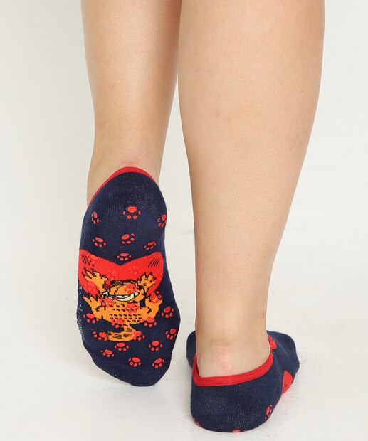 Meia Sapatilha Feminina Antiderrapante Garfield