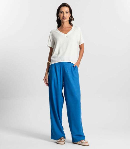 Blusa Feminina Viscose Endless Off White