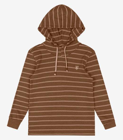 Camiseta Infantil Com Capuz Trick Nick Marrom