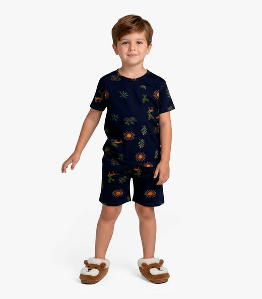Image_Pijama Infantil Menino Em Cotton Select Azul