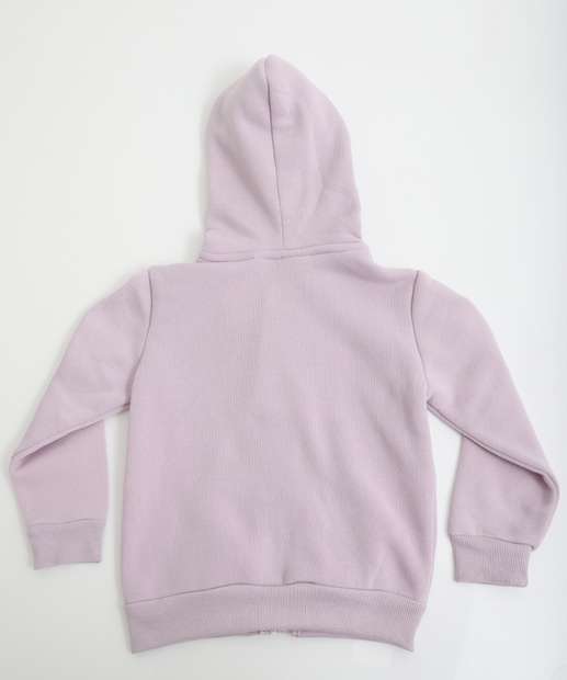 Casaco Infantil Moletom Flanelado Marisa Tam 1 a 3 Roxo
