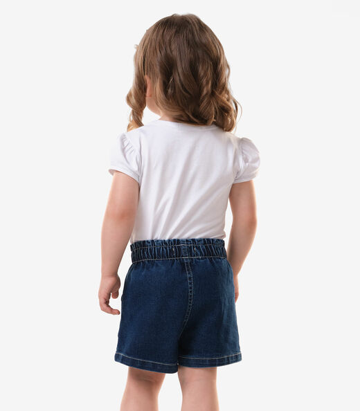 Conjunto Infantil Blusa Com Shorts Trick Nick Branco