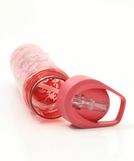 Garrafa Squeeze Esportiva Camuflada Marisa 680ML Vermelho