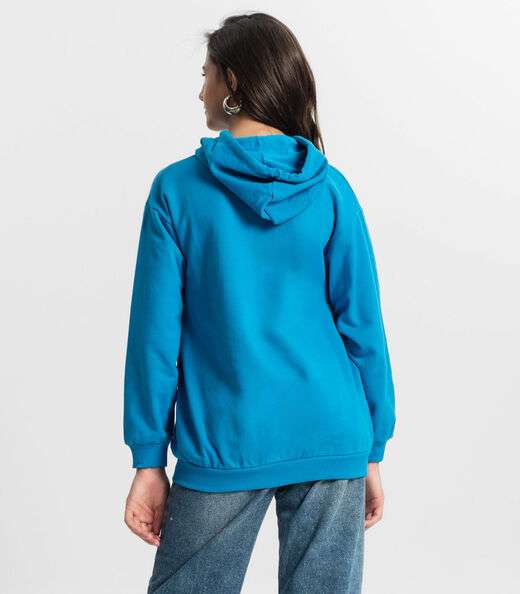 Moletom Juvenil Feminina  Minty Azul