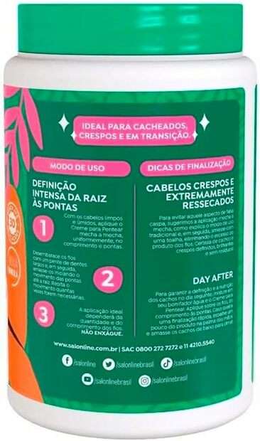 Creme de Pentear Salon Line Recostrução Intensa 1Kg