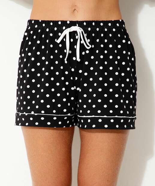Pijama Feminino Estampa Poá Manga Curta Marisa