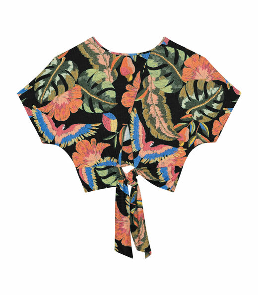 Blusa Feminina Estampada Endless Preto