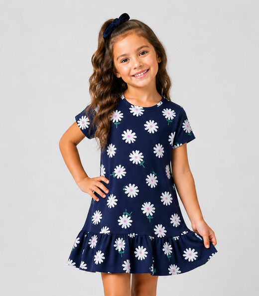 Image_Vestido Infantil Feminino Estampado Select Azul