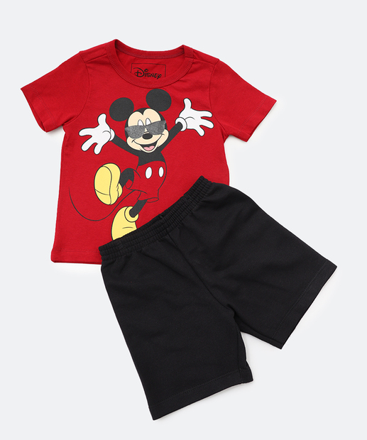 Image_Conjunto Infantil Mickey Disney Tam 1 a 3 Vermelho