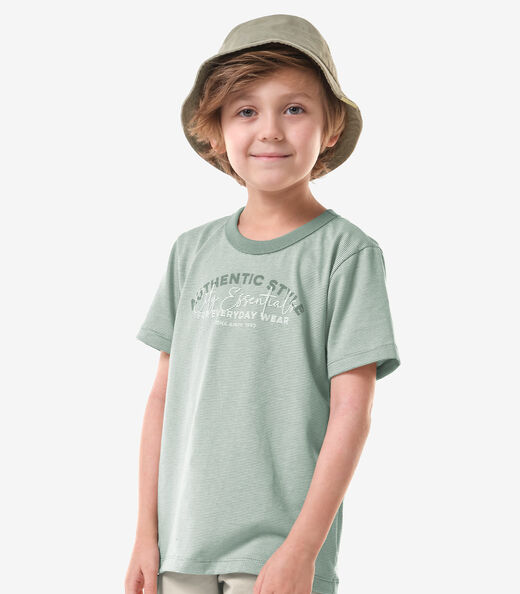 Conjunto Infantil Camiseta Com Bermuda Trick Nick Verde