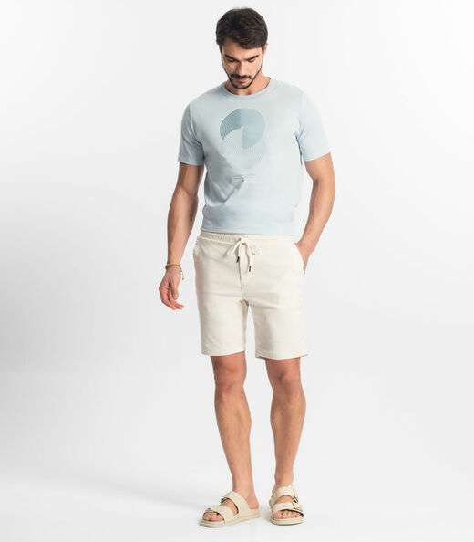 Bermuda Masculina Bengaline Diametro Bege