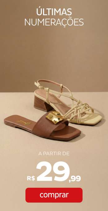 Ultimas numerações a partir de R$29,99