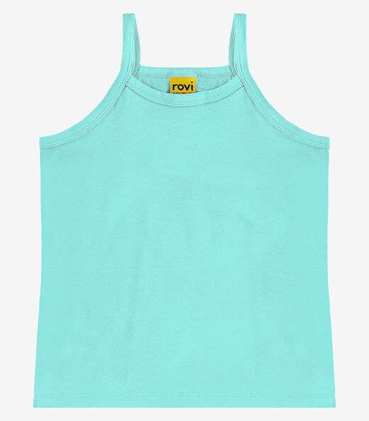 Regata De Alça Infantil Feminina Rovi Kids Azul