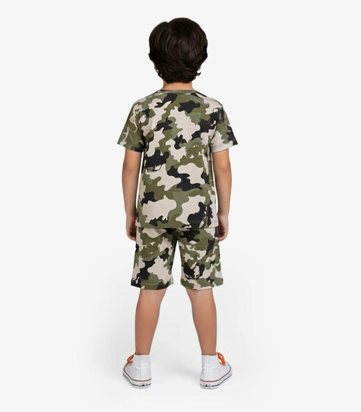 Pijama Infantil Camiseta e Bermuda Select Verde