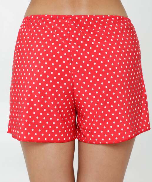 Pijama Feminino Estampa Poá Alças Finas Marisa