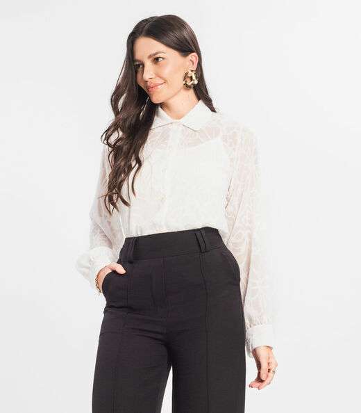 Camisa Com Blusa De Alça Feminina Endless Bege