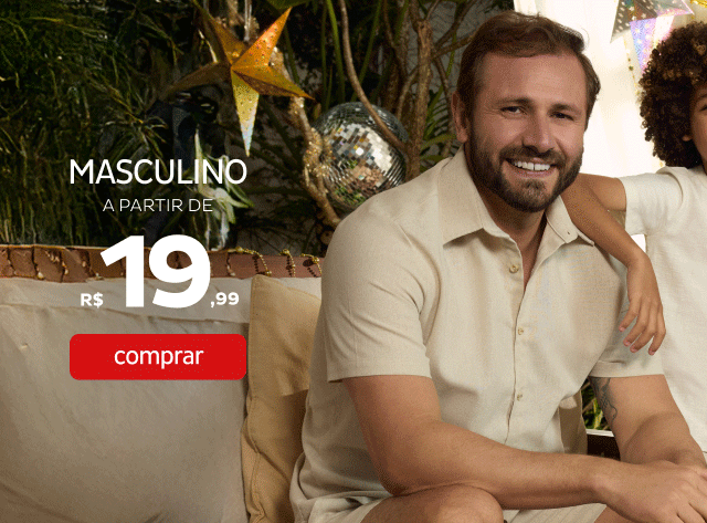 Masculino a partir de R$19,99