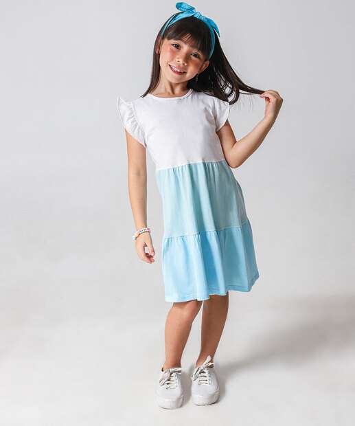 Image_Vestido Infantil Recorte Babado Marisa Tam 4 a 10 Azul