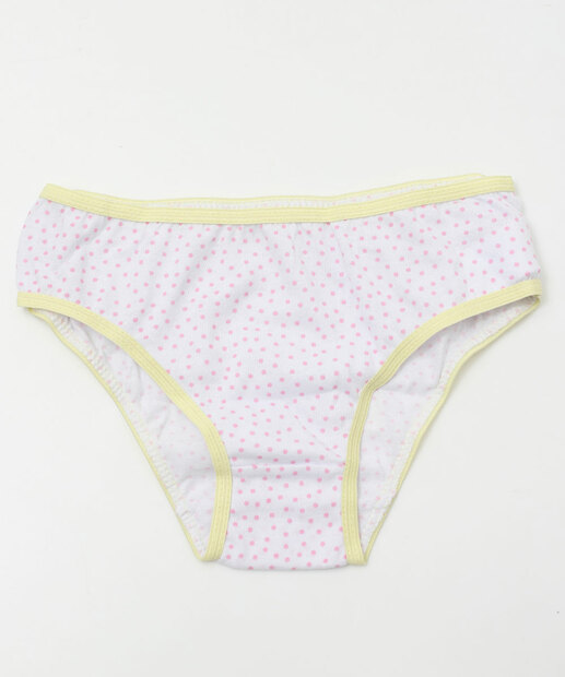 Kit 5 Calcinhas Infantil Panda Marisa Tam 2 a 12 Rosa