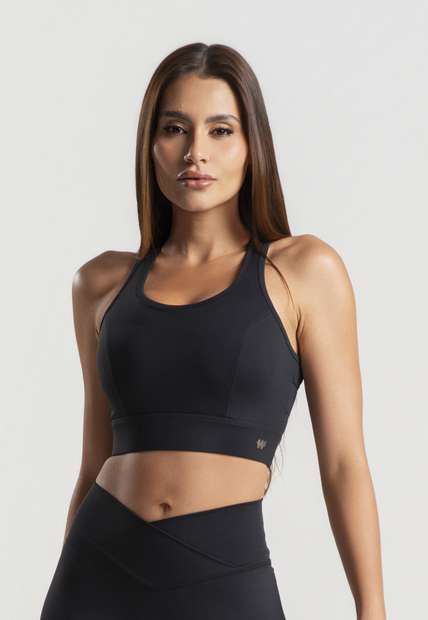 Image_Top Fitness Nadador Com Bojo e Recortes Poliamida Preto Wemood