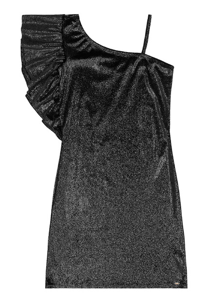 Vestido Brilhante Malha Veludo Gloss