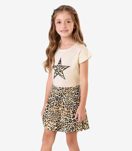 Image_Conjunto Blusa com Saia em Meia Malha Rovi Kids Bege