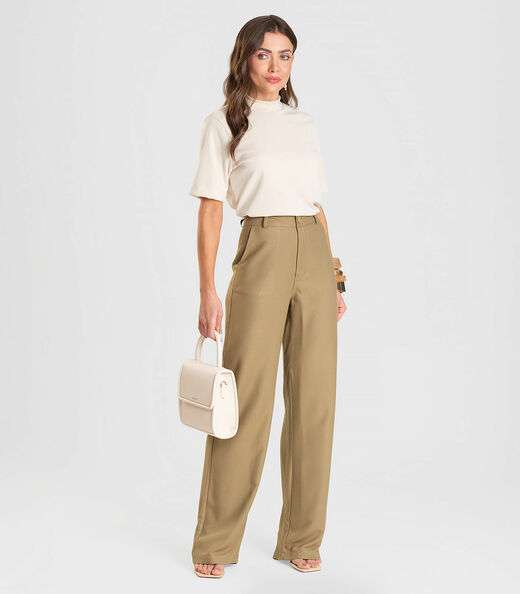 Image_Calça Wide Leg Feminina Dianna Verde