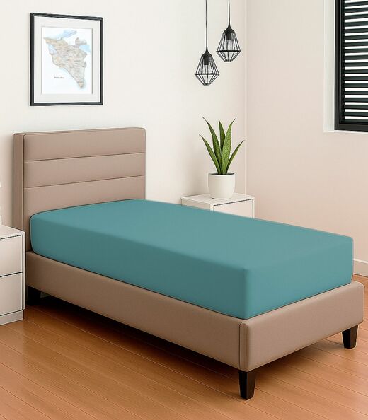 Image_Lençol Liso Solteiro Com Elástico Vivaldi Verde