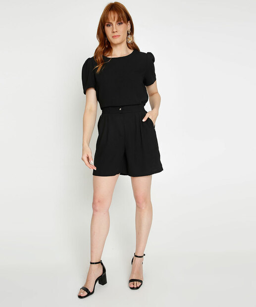 Blusa Feminina Básica Manga Curta Marisa
