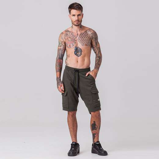 Image_Bermuda Jogger Cargo Masculina em Moletom Rock e Soda