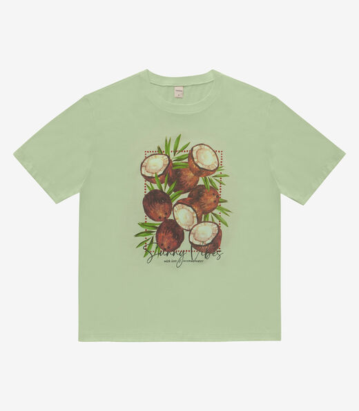 T- Shirt Feminina Meia Malha Rovitex Verde