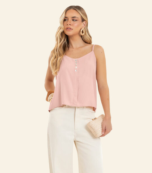 Image_Blusa Feminina De Alça Decote Em V Endless Rosa