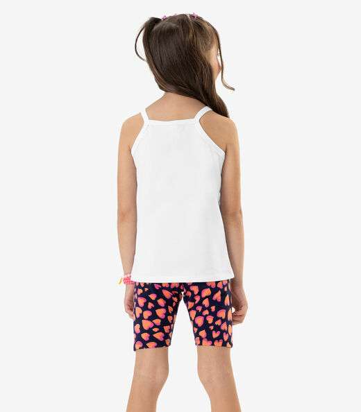 Regata De Alça Infantil Feminina Rovi Kids Branco