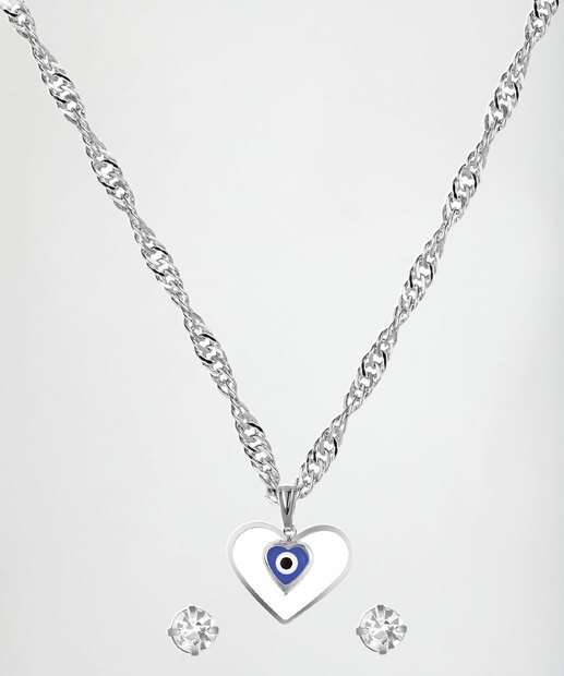 Kit Relógio Feminino Olho Grego Lince LRMM048L38