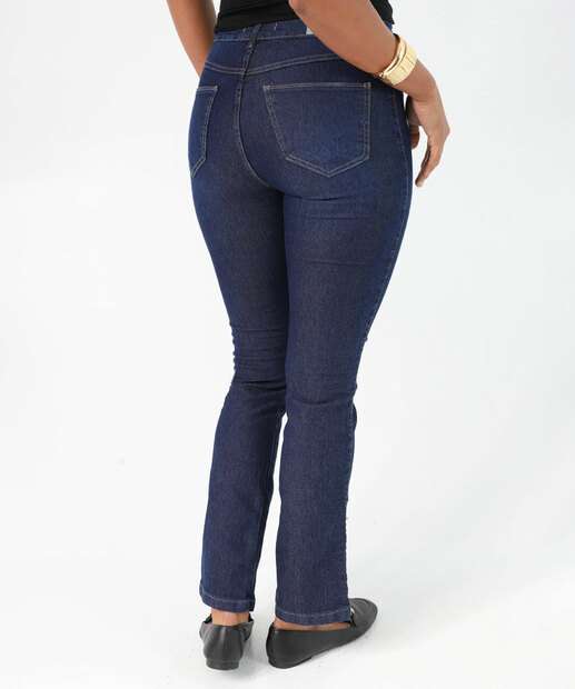 Calça Jeans Reta Feminina Biotipo Azul