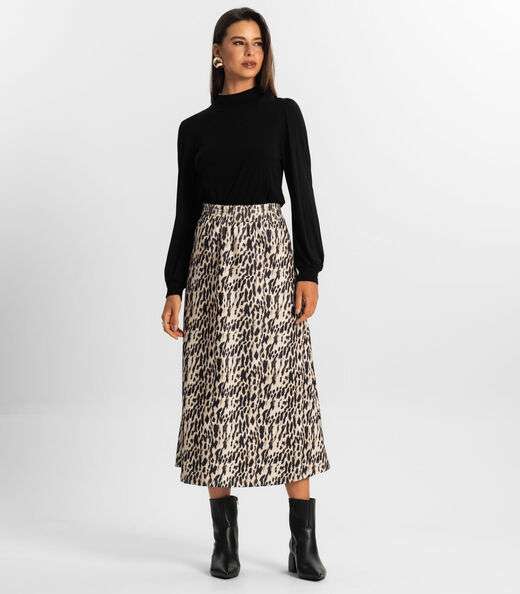 Blusa Manga Longa Feminina Rovitex Preto