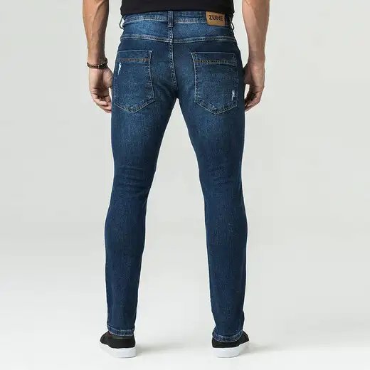 Calça Jeans Skinny Puídos Masculina Zune