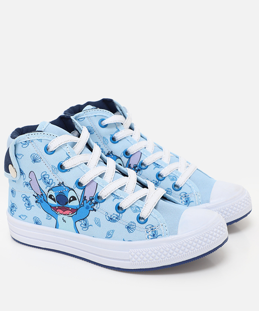 Tênis Infantil Casual Estampa Stitch Azul