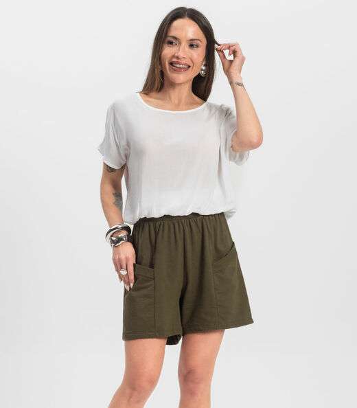 Image_Shorts Feminino Moletinho Infinita Cor Verde