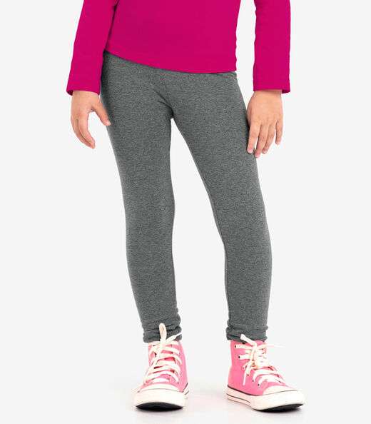 Legging Infantil Feminina Molecotton Rovitex Kids Cinza