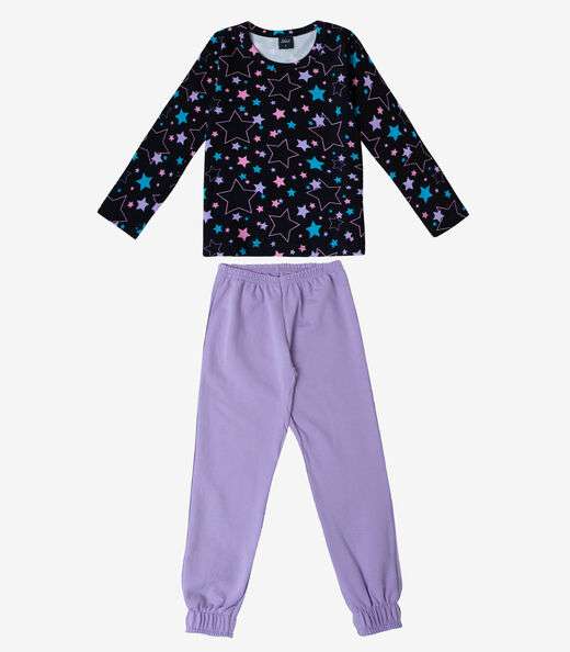 Image_Pijama Infantil Feminino Select Roxo