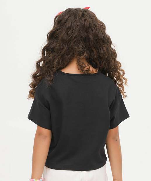 Blusa Infantil Manga Curta Minnie Disney Tam 4 a 10