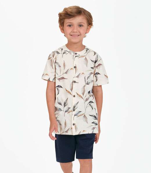 Image_Camiseta Menino em Meia Malha Trick Nick Bege