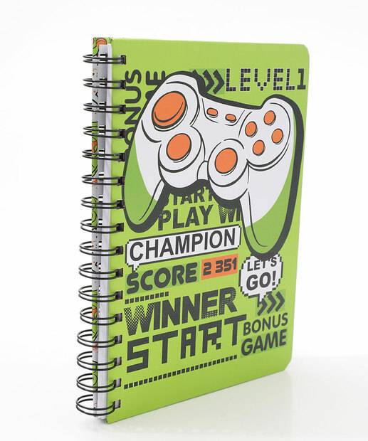Caderneta Anotações Vídeo Game Marisa Verde