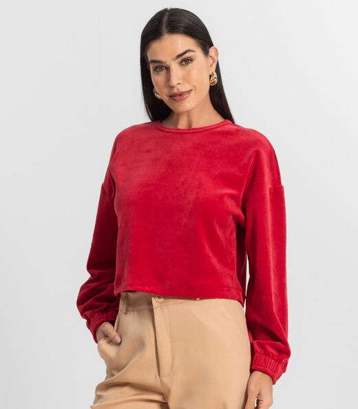 Blusão Feminino Plush Select Vermelho