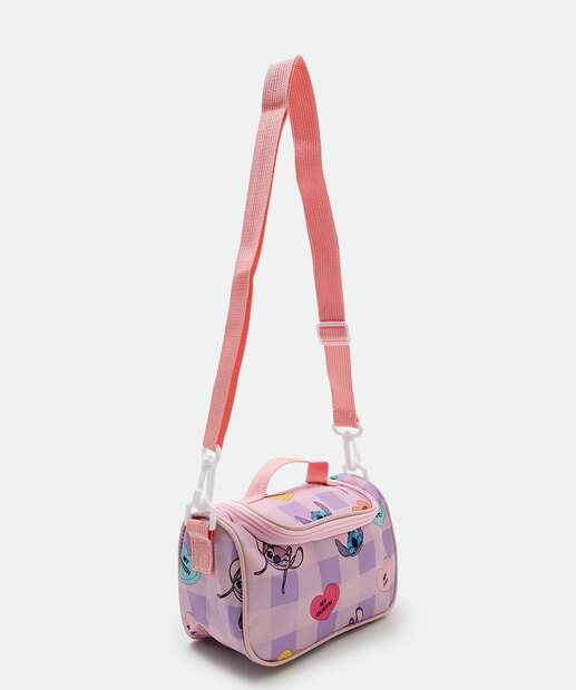 Lancheira Térmica Feminina Stitch Disney Rosa