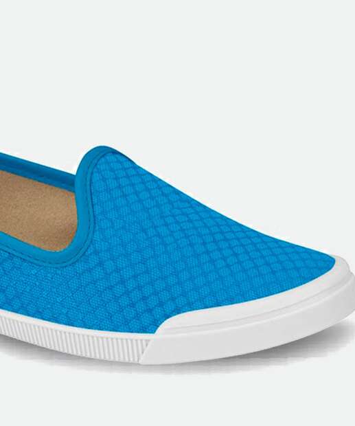 Sapatilha Feminina Slipper Bico Redondo Estampada Moleca