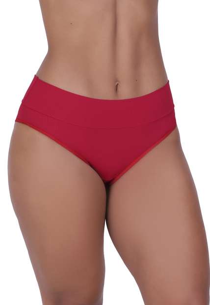 Image_Calcinha Básica Canelada Concept Lingerie Vermelho