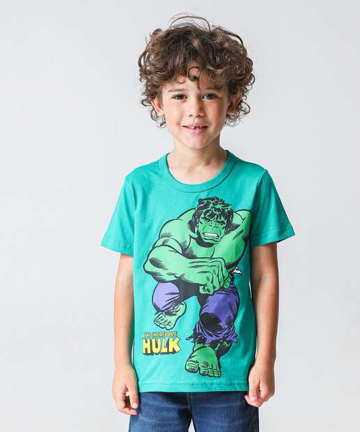Image_Camiseta Infantil Manga Curta Hulk Marvel Tam 4 a 10